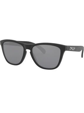 Oakley Men’s Matte Black Frame Sunglasses with Gray Lenses